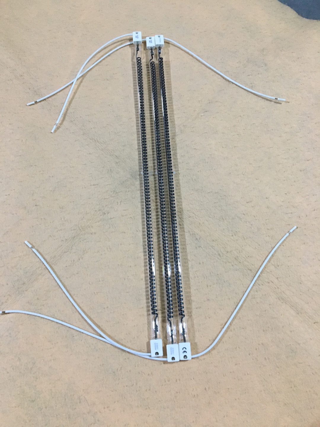 New arrival clear IR lamps 1260mm 2500w infrared carbon fiber tube with SK15