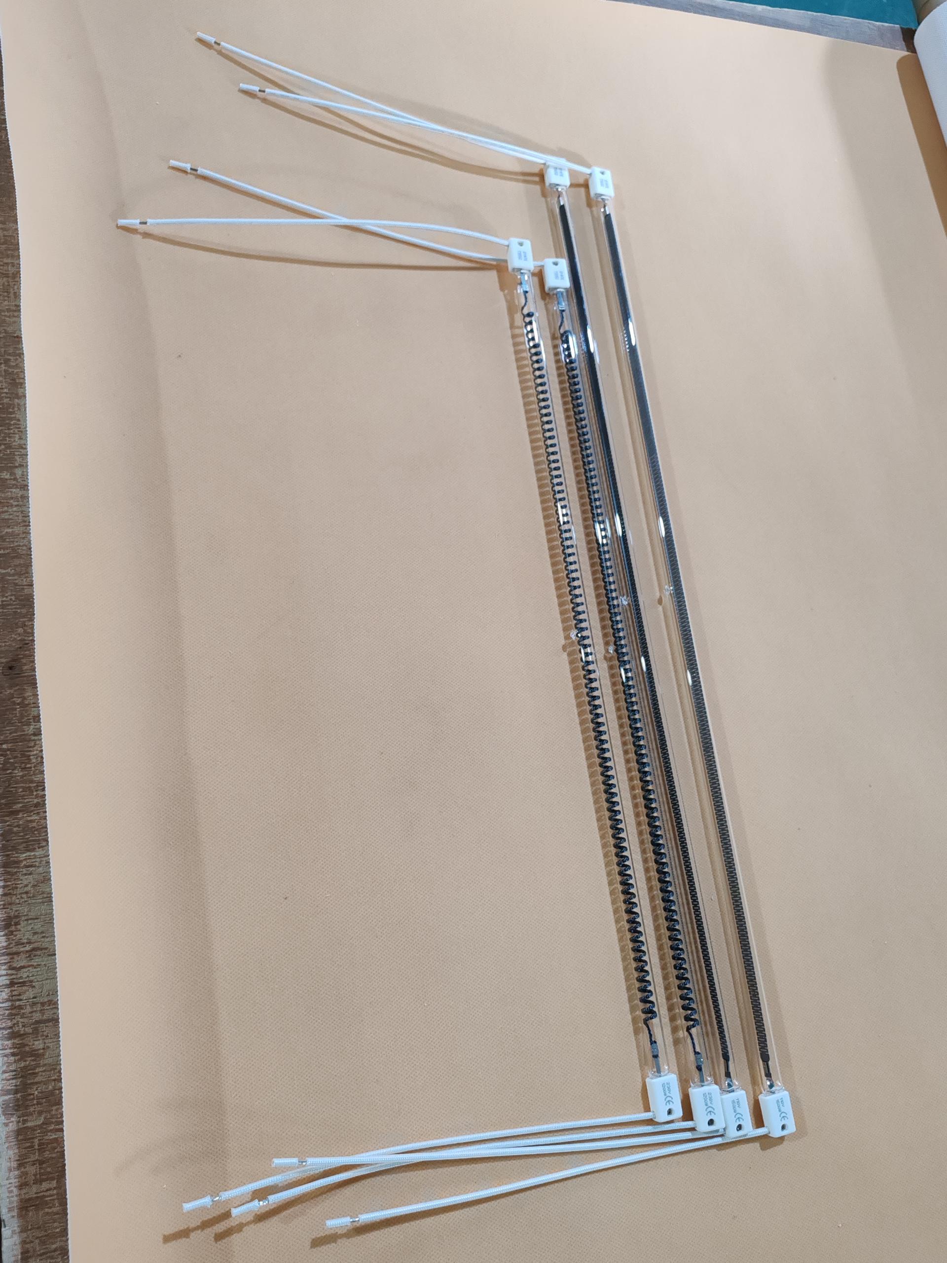 220v 1500w Clear Carbon Fiber Heating Tube