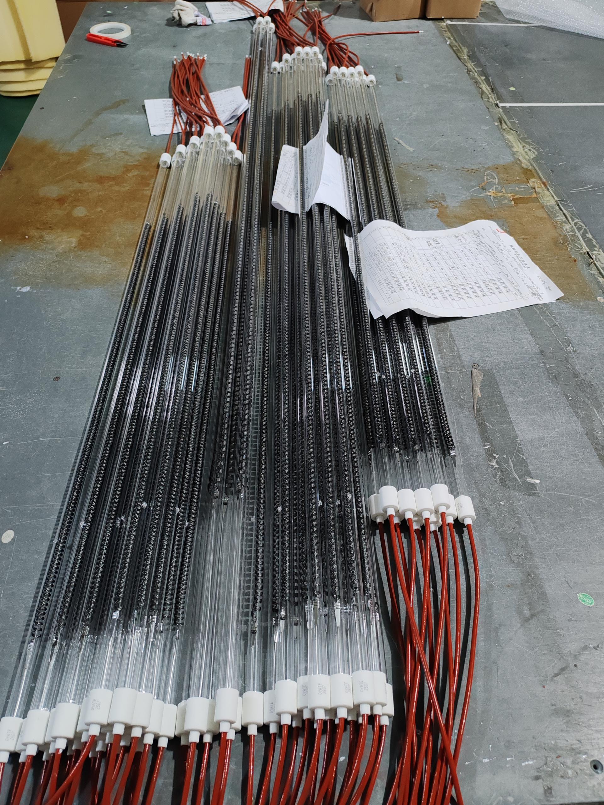 carbon fiber heat emitter gold reflector coating 1000w 235v