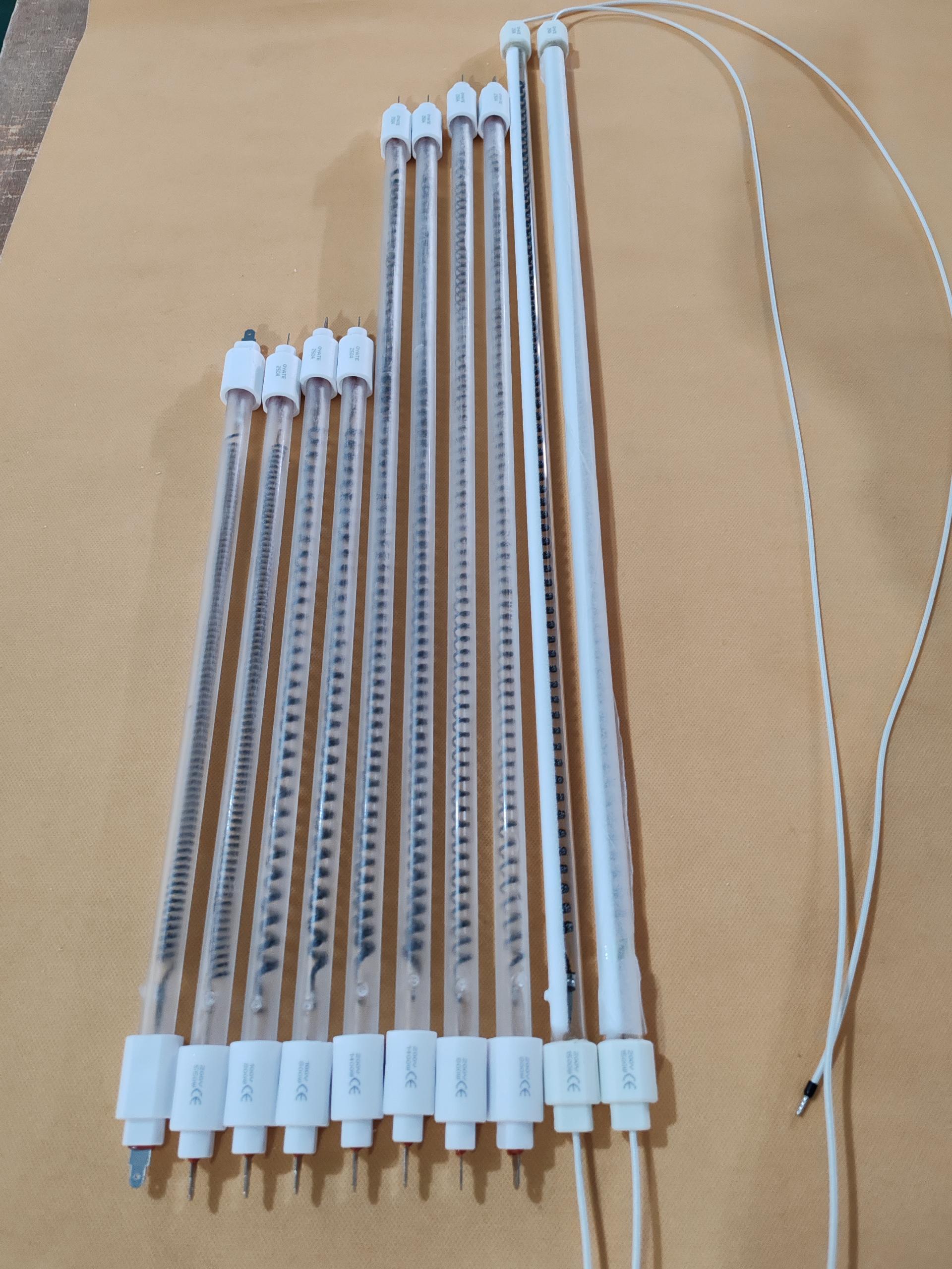 gold infrared light bulb carbon fiber heating lamp